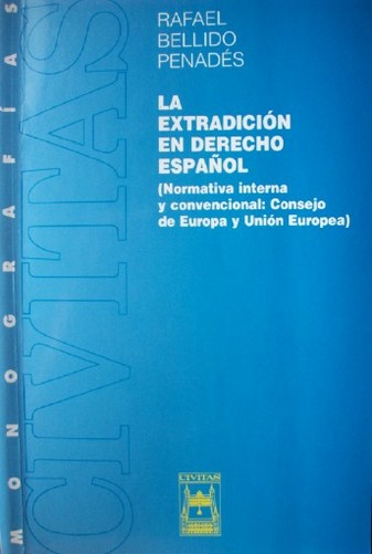 La extradición en Derecho español