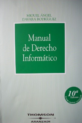 Manual de derecho informatico