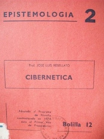 Epistemología : cibernética