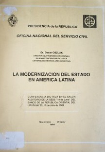 La modernización del Estado en América Latina