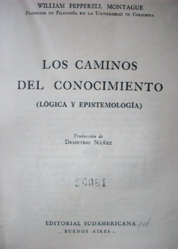 Los caminos del conocimiento