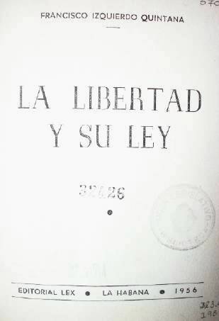 La libertad y su ley