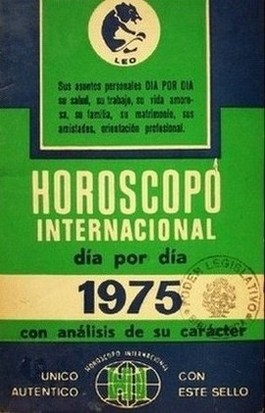 Horoscopo internacional día por día : 1975