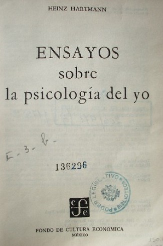 Ensayos sobre la psicología del yo