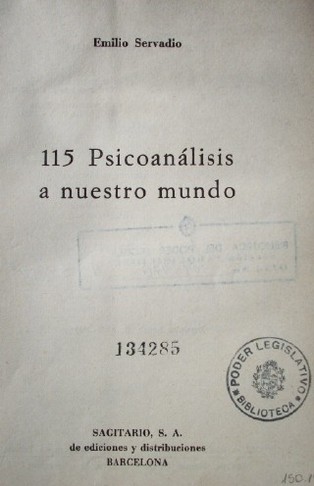 115 psicoanálisis a nuestro mundo