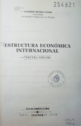 Estructura económica internacional