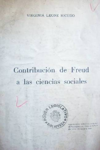 Contribución de Freud a las ciencias sociales