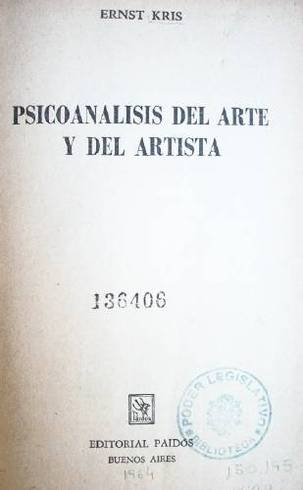 Psicoanálisis del arte y del artista