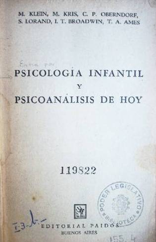 Psicología infantil y psicoanálisis de hoy