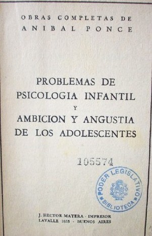 Problemas de psicología infantil y ambición y angustia de los adolescentes