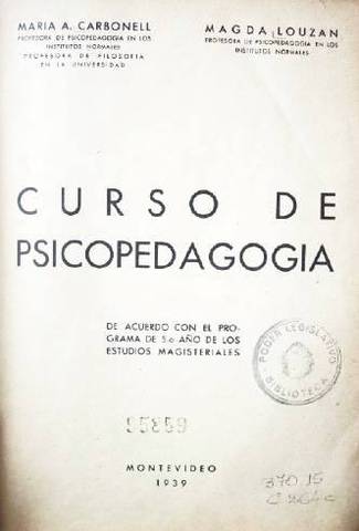 Curso de psicopedagogía