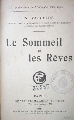 Le Sommeil et les Reves