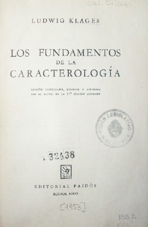 Los fundamentos de la Caracterología