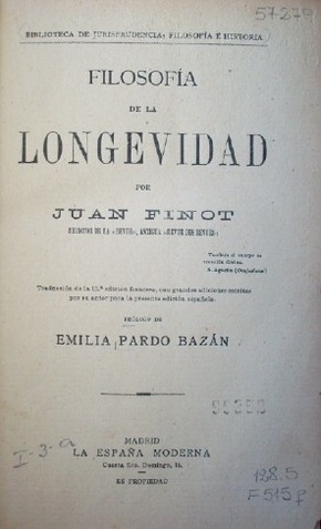 Filosofía de la longevidad