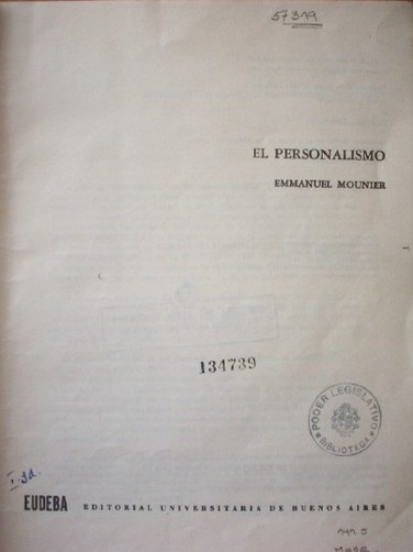 El personalismo