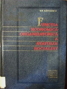 Functia economica - organizatorica a statului socialist