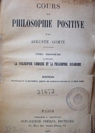 Cours de Philosophie Positive