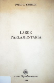 Labor parlamentaria