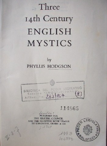 Three 14th Century english mystics