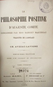 La philosophie positive d' Auguste Comte