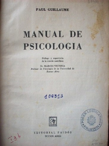 Manual de psicología