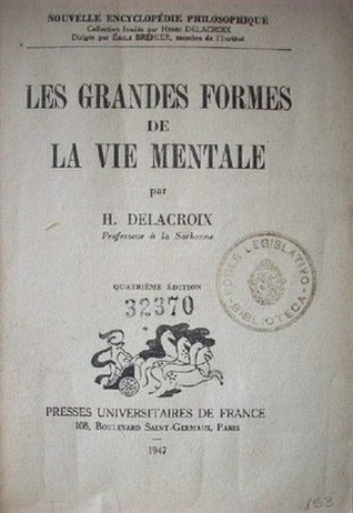 Les grandes formes de la vie mentale