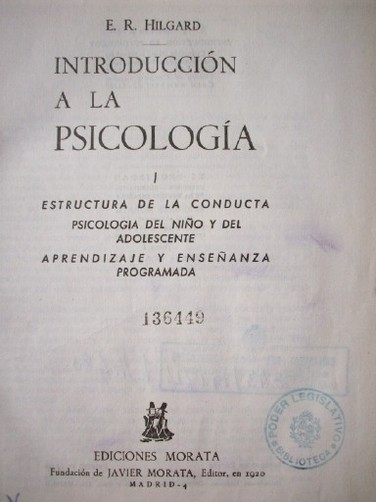 Introducción a la Psicología