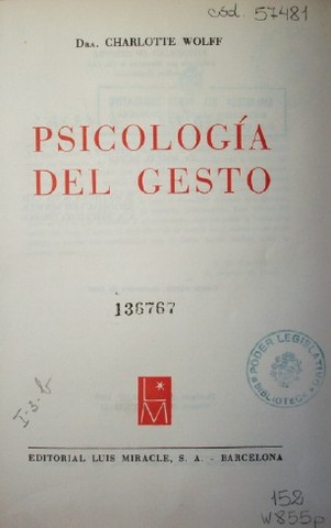 Psicología del gesto