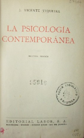 La psicología contemporánea