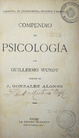 Compendio de psicología