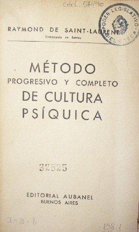 Método progresivo y completo de cultura psíquica