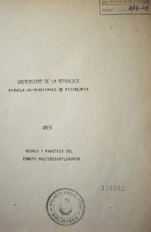 Una teoría de la técnica del análisis psicológico de los sistemas dinámicos : 1ª parte