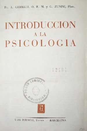 Introducción a la psicología