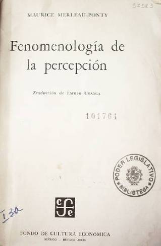 Fenomenología de la percepción