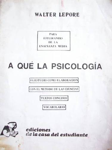 A qué la psicología