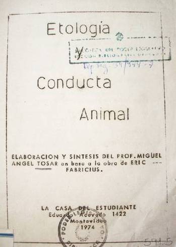 Etología y conducta animal