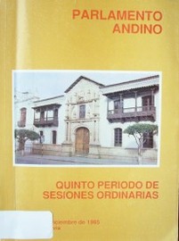 Quinto período de sesiones ordinarias