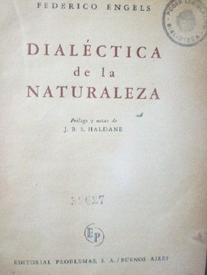 Dialéctica de la naturaleza