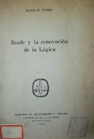 Boole y la renovación de la lógica