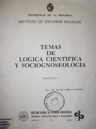 Temas de lógica científica y sociognoseología