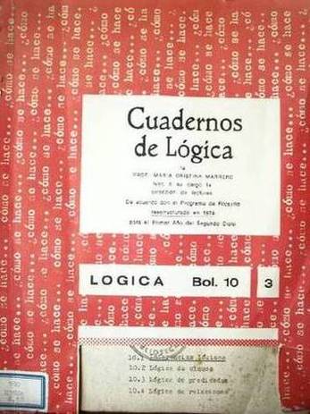 Cuadernos de lógica