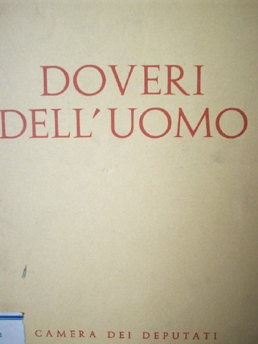 Doveri dell'uomo