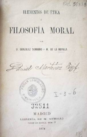 Elementos de ética ó filosofía moral