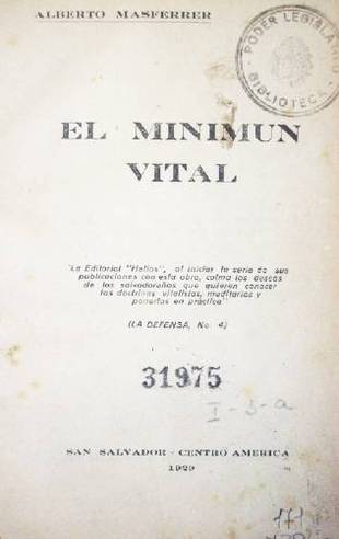 El minimun vital