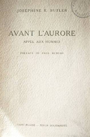 Avant l'aurore : appel aux hommes