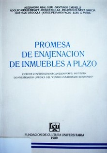 Promesa de enajenación de inmuebles a plazo