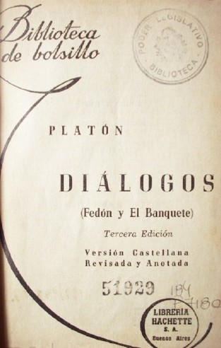 Diálogos : Fedón y el banquete