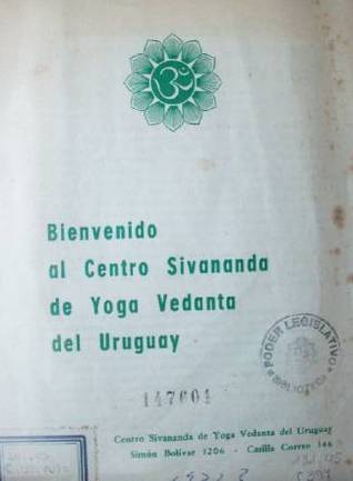 Bienvenido al Centro Sivananda de Yoga Vedanta del Uruguay