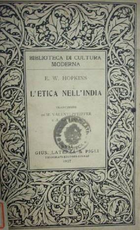 L'etica Nell'india