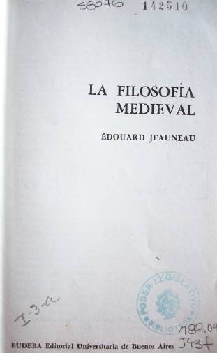 La filosofía medieval